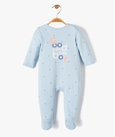 GEMO Pyjama bébé à motifs fruits exotiques fermeture pont dos bleu standard