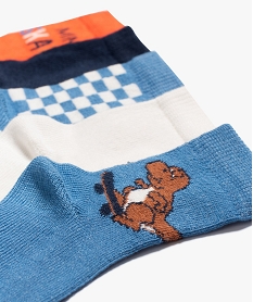 chaussettes bebe avec motifs (lot de 5) bleuD457101_2