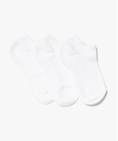 chaussettes enfant ultra courtes (lot de 3) blanc standardD458301_1