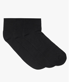 GEMO Chaussettes homme spécial sport tige courte (lot de 3) noir standard