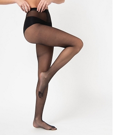 GEMO Collant femme infaillible transparent Noir