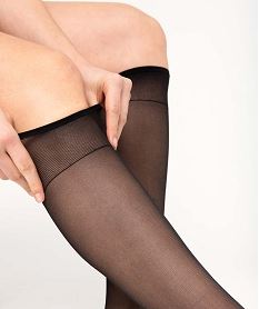 mi-bas mousse resistants femme (lot de 3) noir standard chaussettesD464001_2