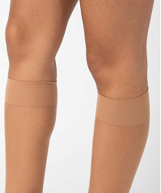 mi-bas infaillibles transparents femme (lot de 2) beige chaussettesD464101_2