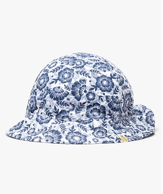 chapeau bebe fille fleuri forme bob - lulucastagnette bleu standardD466601_1