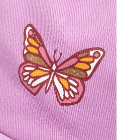 casquette fille avec motifs papillons roseD469101_2