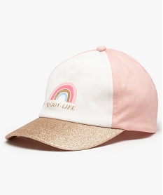 casquette fille avec visiere pailletee multicoloreD469401_1