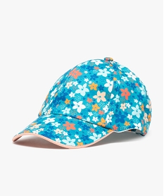 GEMO Casquette fille multicolore à motifs fleuris Multicolore