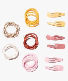 accessoires cheveux fille pailletes (26 pieces) jauneD472801_1