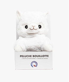 bouillotte peluche lama a chauffer au micro-ondes blancD474201_1