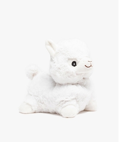 bouillotte peluche lama a chauffer au micro-ondes blanc autres accessoires filleD474201_2