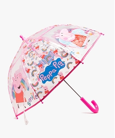GEMO Parapluie enfant transparent imprimé - Peppa Pig Rose