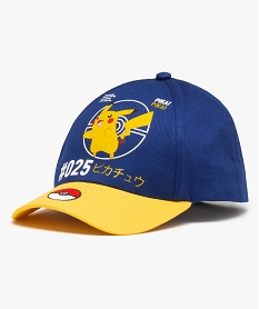 GEMO Casquette garçon bicolore imprimé Pikachu - Pokémon Bleu