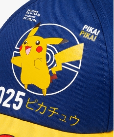 casquette garcon bicolore imprime pikachu - pokemon bleuD480001_2