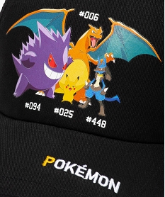 casquette garcon imprimee - pokemon noirD480101_2