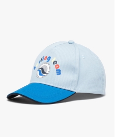 GEMO Casquette garçon tricolore avec motif surf bleu standard