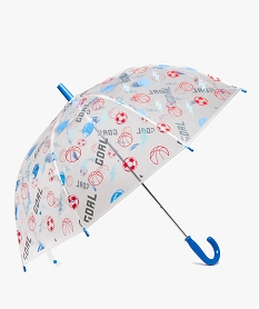 GEMO Parapluie enfant transparent imprimé ballons Blanc