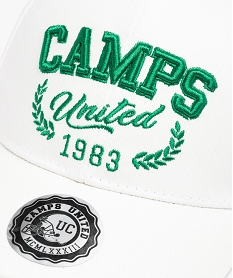 casquette mixte avec inscription brodee - camps united blancD483101_3