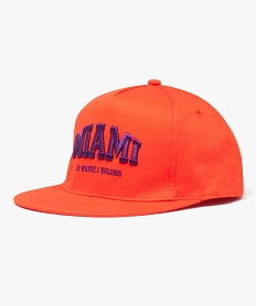 casquette mixte avec inscription  miami  brodee rougeD483201_1