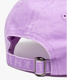 casquette mixte avec broderie en maille bouclette violetD483401_3