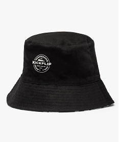 GEMO Chapeau enfant forme bob réversible Noir