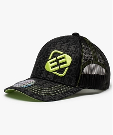 GEMO Casquette garçon trucker à filet avec détails fluo - Freegun Noir