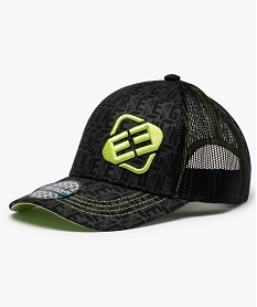 casquette garcon trucker a filet avec details fluo - freegun noir standard chapeaux casquettes et bonnetsD484201_1