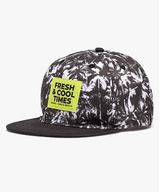 GEMO Casquette garçon avec motifs palmiers Noir