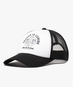 GEMO Casquette garçon trucker en maille filet Blanc