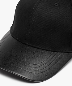casquette homme bimatiere unie noir standard chapeaux casquettes et bonnetsD485201_3