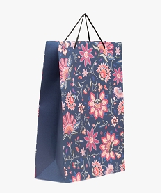 sac cadeau fleuri en papier recycle multicoloreD485801_3