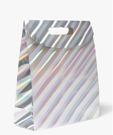 sac cadeau grand format avec rabat scratch coloris irise metallise grisD485901_1