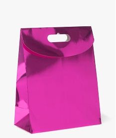 sac cadeau petit format avec rabat scratch coloris metallise roseD486101_1