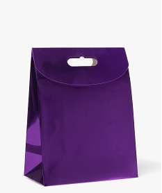 sac cadeau uni avec rabat scratch coloris metallise violetD486201_1