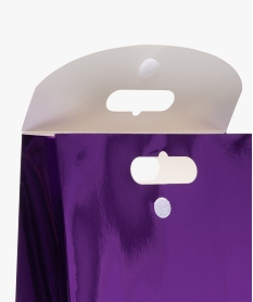 sac cadeau uni avec rabat scratch coloris metallise violetD486201_2