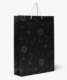 sac cadeau grand format a motif astral paillete noirD486301_1