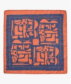 foulard fille carre petit format a motifs orangeD495201_3