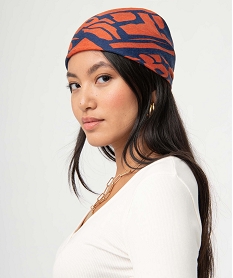 foulard fille carre petit format a motifs orange autres accessoiresD495201_4