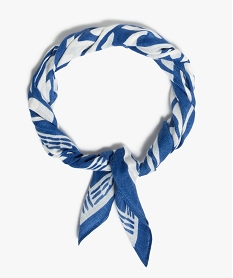 foulard fille carre petit format a motifs bleu autres accessoiresD495301_1