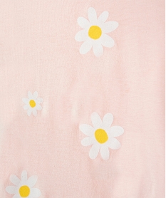 pyjama fille 2 pieces depareillees a motifs fleurs imprimeD499201_2
