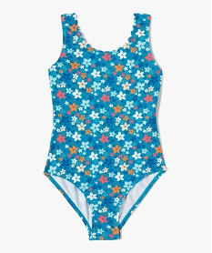 GEMO Maillot de bain fille une pièce à motifs fleuris imprime multicolore