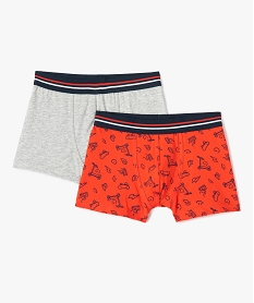 boxer garcon contenant du coton biologique (lot de 2) imprime sous-vetementsD502201_1