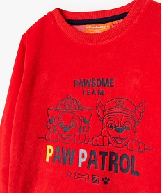 pyjama garcon en velours avec motif - pat patrouille rougeD502301_2