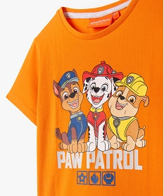 pyjashort garcon bicolore avec motif - pat patrouille orangeD502901_2