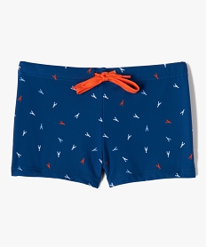 GEMO Shorty de bain garçon à motifs homards Bleu