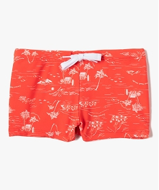 maillot de bain bebe garcon imprime hawai rougeD504101_1