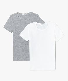 tee-shirts a manches courtes en coton biologique garcon (lot de 2) multicoloreD504401_3