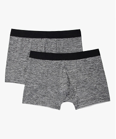 GEMO Boxers en microfibre avec large ceinture homme (lot de 2) gris standard