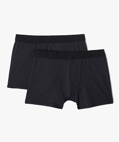 GEMO Boxers en microfibre avec large ceinture homme (lot de 2) noir standard