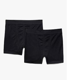 boxer en maille extensible sans coutures uni homme (lot de 2) noir vif boxers et caleconsD512001_3