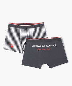 boxer homme en coton stretch extensible (lot de 2) bleu boxers et caleconsD512201_4